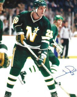 Autographed TOM REID 8X10 Minnesota North Stars Photo