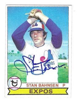 Autographed STAN BAHNSEN Montreal Expos 1979 Topps card