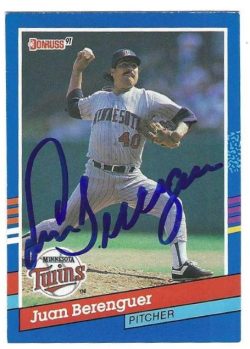 Autographed JUAN BERENGUER Minnesota Twins 1991 Donruss Card