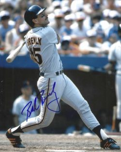 Autographed BOB BRENLY 8X10 San Francisco Giants Photo