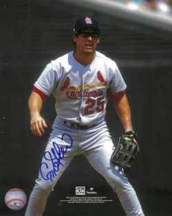 AUTOGRAPHED GREGG JEFFERIES 8X10 St. Louis Cardinals photo