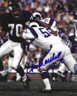 Autographed JIM MARSHALL  8X10 Minnesota Vikings Photo