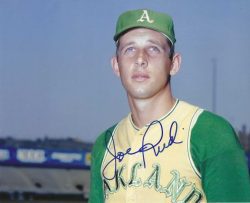 AUTOGRAPHED JOE RUDI 8x10 Oakland A's Photo
