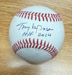 Autographed TONY LaRUSSA HOF 2014 Official Rawlings Major League Baseball Beckett Witnessed