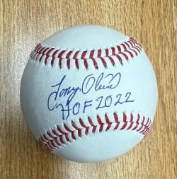 Autographed TONY OLIVA HOF 2022 Official Rawlings Major League Baseball Beckett Witnessed