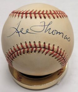 Autographed LEE THOMAS Official American League Baseball