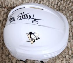 Autographed KEVIN STEVENS Pittsburgh Penguins Mini Helmet