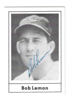 Autographed BOB LEMON Cleveland Indians 1978 Grand Slam Card