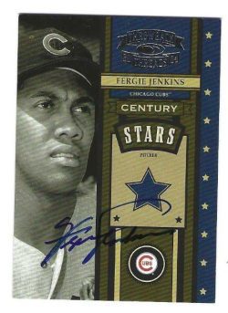 Autographed FERGIE JENKINS 2004 Donruss Throwback Threads Card