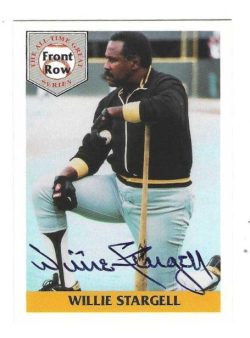 Autographed WILLIE STARGELL Pittsburgh Pirates 1992 Front Row All Time Greats #2