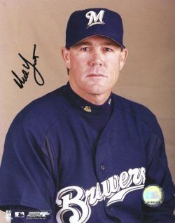 AUTOGRAPHED NED YOST 8X10 Milwaukee Brewers Photo