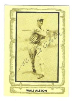 Autographed WALTER ALSTON Los Angeles Dodgers 1980 Cramer Sports Legends Card