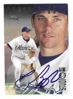 Autographed CRAIG BIGGIO Houston Astros 1996 Leaf Studio Card