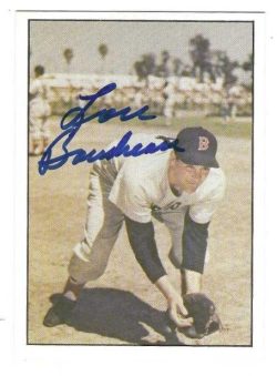 Autographed LOU BOUDREAU Boston Red Sox 1979 TCMA card