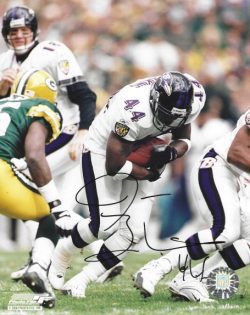 Autographed JASON BROOKINS 8x10 Baltimore Ravens Photo