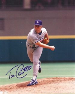 AUTOGRAPHED TOM CANDIOTTI 8x10 Los Angeles Dodgers photo
