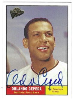 ORLANDO CEPEDA San Francisco Giants Autographed 2003 Topps Fan Favorites Card