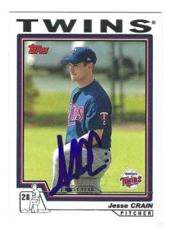 Autographed JESSE CRAIN Minnesota Twins 2004 Topps Card