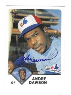 Autographed ANDRE DAWSON Montreal Expos 2003 Topps Retired Signature Edition Card