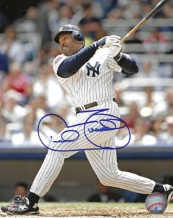 AUTOGRAPHED CECIL FIELDER 8X10 New York Yankees Photo