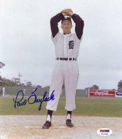 AUTOGRAPHED PAUL FOYTACK  8X10 Detroit Tigers Photo PSA/DNA