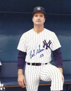 Autographed BOB GEREN 8X10 New York Yankees photo