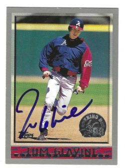 Autographed 1998 Topps Opening Day TOM GLAVINE Atlanta Braves Card #65