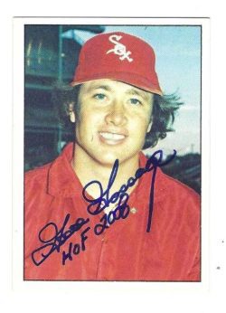 Autographed GOOSE GOSSAGE "HOF 2008" Chicago White Sox 1975 SSPC Card