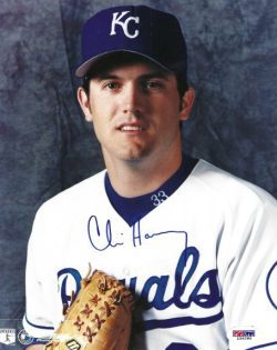 AUTOGRAPHED CHRIS HANEY 8x10 Kansas City Royals Photo PSA/DNA