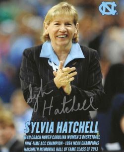 Autographed SYLVIA HATCHELL 8X10 North Carolina Tar Heels photo