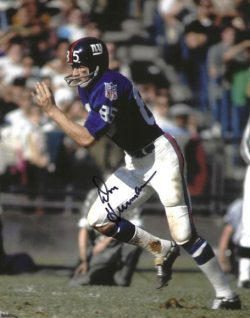 Autographed DON HERRMANN New York Giants 8x10 photo