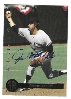 Signed JIM CATFISH HUNTER New York Yankees 1994 Front Row Premium Card