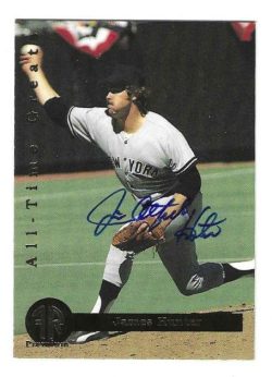 Signed JIM CATFISH HUNTER New York Yankees 1994 Front Row Premium Card