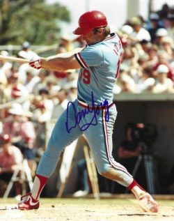 AUTOGRAPHED DANE IORG 8X10 St. Louis Cardinals photo