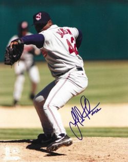 AUTOGRAPHED MIKE JACKSON 8X10 Cleveland Indians Photo