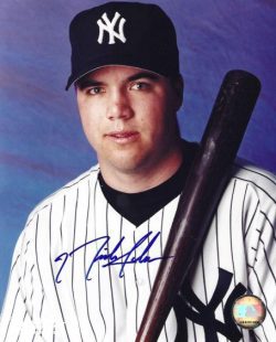 AUTOGRAPHED NICK JOHNSON 8x10 New York Yankees Photo