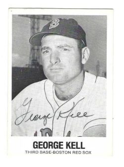 Autographed GEORGE KELL Boaton Red Sox 1977 TCMA Galasso Card