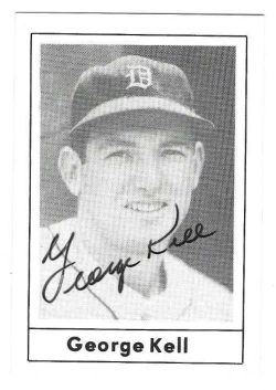 Autographed GEORGE KELL Detroit Tigers 1978 Grand Slam Card