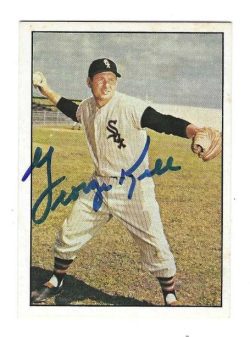 Signed GEORGE KELL Chicago White Sox 1979 TCMA Card