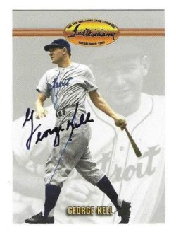 Autographed GEORGE KELL Detroit Tigers 1993 Ted Williams Card Company Card