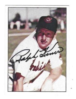 Signed RALPH KINER Cleveland Indians 1979 TCMA Card