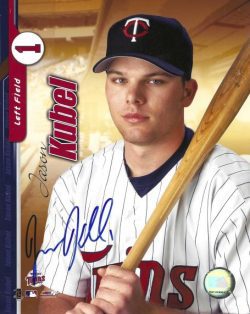 AUTOGRAPHED JASON KUBEL 8X10 Minnesota Twins photo