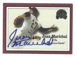 Autographed JUAN MARICHAL 2000 Fleer Greats of the game Card