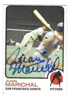Autographed JUAN MARICHAL San Francisco Giants 1973 Topps Card