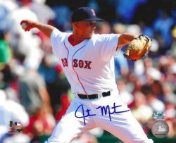 AUTOGRAPHED JUSTIN MASTERSON 8x10 Boston Red Sox photo