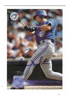 Autographed PAUL MOLITOR Toronto Blue Jays 1997 Topps Card