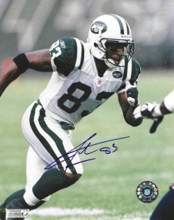 Autographed SANTANA MOSS 8X10 New York Jets photo