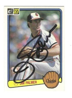 Autographed JIM PALMER Baltimore Orioles 1983 Donruss Card