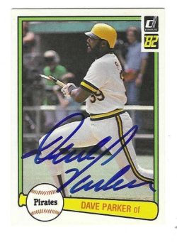 Autographed DAVE PARKER Pittsburgh Pirates 1982 Donruss Card
