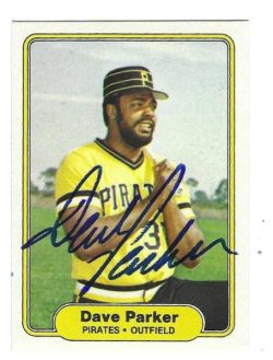 Autographed DAVE PARKER Pittsburgh Pirates 1982 Fleer Card